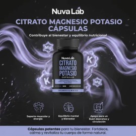 Pack Citrato Magnesio Potasio Suplemento 180 Caps