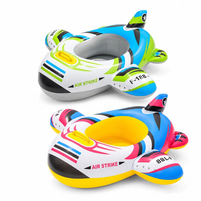 Kids Inflatable Airplane Pool Float for Summer Water Fun –