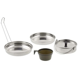 MFH 33315 5-Piece Cookware (19 x 6.5 cm/Silver)