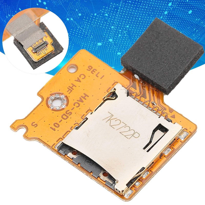 PUSOKEI Replacement Memory Card Slot for Switch NS Console SD