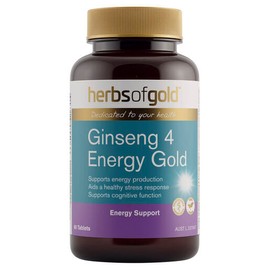 Herbs Of Gold Ginseng 4 Energy Gold 60 Tablets