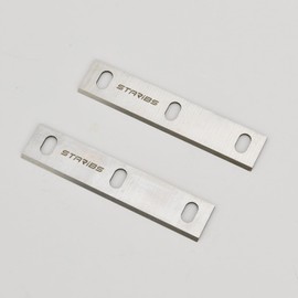 STARIBS 4-1/8" HSS Jointer Planer Knives Set of 2 for Grizzly H3874 & Sears Craftsman 149.236220 149.236221 315.23720 351.21724 113.206400, 3-Slot Blades
