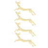 4Pcs Chopstick Rest Smoother Surfaces Reusable Cute Animal Design Gold
