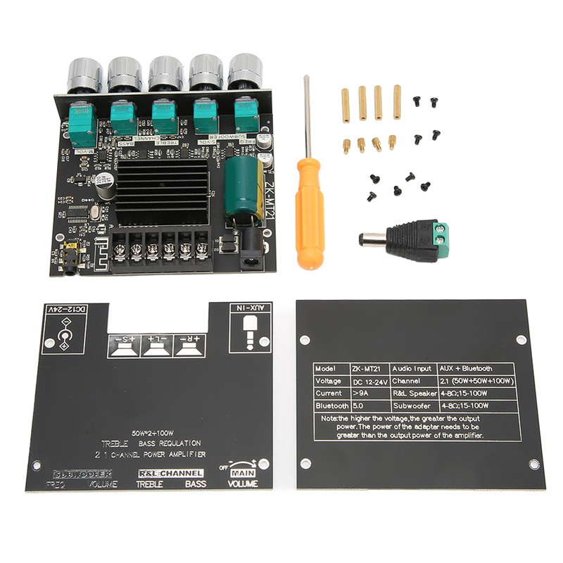 Bluetooth Digital Power Amplifier Module 50W 50W 100W 2.1 Channel