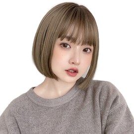 Bright Lara tf1704-RB Short Full Wig, Women's Wig, Women's Wig, Black Hair, Blonde, Everyday Use