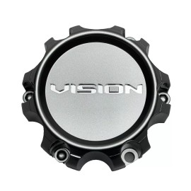 Vision Gun Metal 6 Lug Wheel Center Cap C353GM-6V C353GM-6V-UP