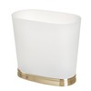 iDesign Slim Bathroom Trash Can, Small Plastic Garbage Can for