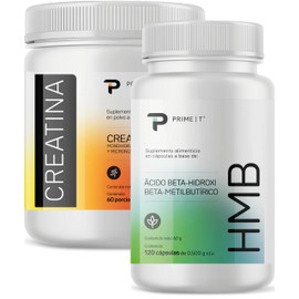 Primetech Nutrition HMB Cápsulas 120 Porciones Con 500 Mg Y CREATINA Monohidratada Micronizada 60 Servicios De 5 gr, Incrementa Musculatura En...     