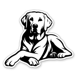 Labrador Retriever Sticker - for Water Bottle Phone Car Tumbler Laptop - Lab Dog Decal - Waterproof Vinyl - 3"