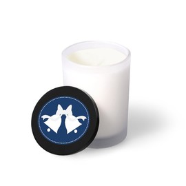 CafePress Wedding Bells Bridal Party 14 oz. Scented Frosted Candle 3.5"x4"