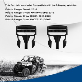 2 Pack Door Net Buckle Clip Compatible with 2016-2022 Polaris Ranger Crew 900 1000 XP Factory Mesh Door Side Safety Net Fastener 40mm Male Buckle Replace 5452505