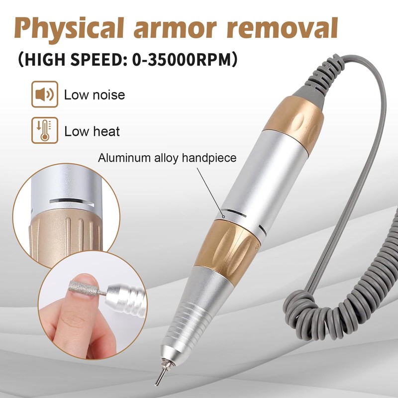 Nail Drill Handpiece Electric Nail Cutter: Electric Acrylic Gel Polishing