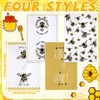Tegeme 4 Pcs Christmas Bee Kitchen Tea Towel Honey Bee