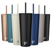 go! 24oz Stainless Steel Straw Tumbler with Triple Insulation &