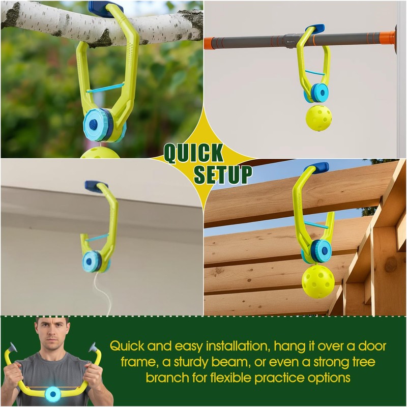 asdmm Pickleball Trainer Rebounder for Solo & Group Practice, Improve