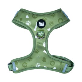 No Pull Dog Harness for Small Dogs, Breathable, Reflective & Easy to Put On with Adjustable Straps, Secure Buckle, and Strong D-Ring for Medium Dog Safer Walks (Green)
