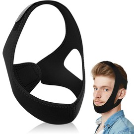 Chin Strap for Sleeping Comfortable Anti Snoring Devices Stop Snoring Solution Adjustable Anti Snoring Chin Strap for Men/Women Snore Stopper Breathable