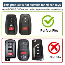 Artbreath for Toyota Camry 2018-2022 RAV4 Key Fob Cover Premium ABS Key Shells 360 Degree Protector Key Holder Compatible with Corolla C-HR Avalon Highlander Prius