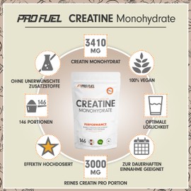 Creatine Monohydrate Powder 500 g + Shieldmixer® Protein Shaker Made of Tritan™ (700 ml) - High-Quality Creatine Monohydrate in Micronised Quality in Laboratory Tested with Certificate - for 146