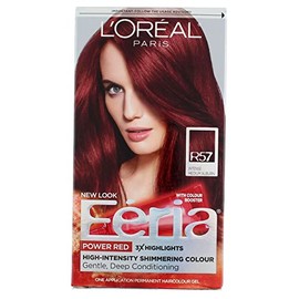 L'Oreal Paris Feria R57 Intense Medium Auburn 1 ea - Tinte permanente para cabello, Paquete de 3