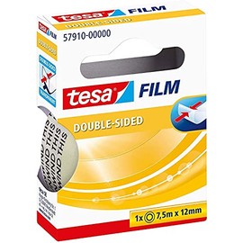 Tesa double sided tape, Perfect for Photos, Paper, 10 m x 15 mm, in high-quality metal tin