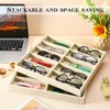Batiyeer Sunglasses Organizer Storage Tray 10 Grids Eyewear Watch Holder