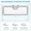 GLACER Bed Rail for Toddlers, 77” Extra Long, Height Adjustable