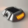 Solar Deck Lights Silver Aluminium Alloy High Brightness LED Solar