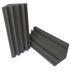 Pro Acoustic AFBTX – 2-Pack Corner Acoustic Panels – 915 x 440mm Acoustic Padding for Wall – Bass Traps for Recording Studio, Home Cinema – Prevent Echo, Improve Acoustics