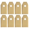 45pcs Robot Mower Blades Replacement Golden Stainless Steel Garden Mowing