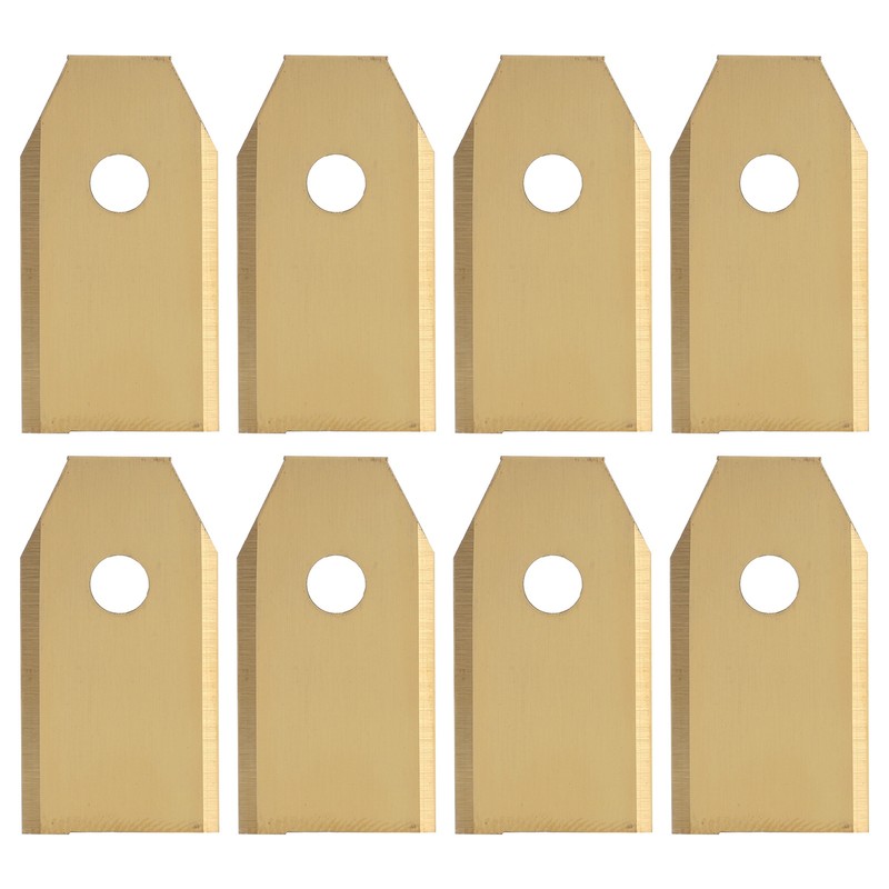 45pcs Robot Mower Blades Replacement Golden Stainless Steel Garden Mowing