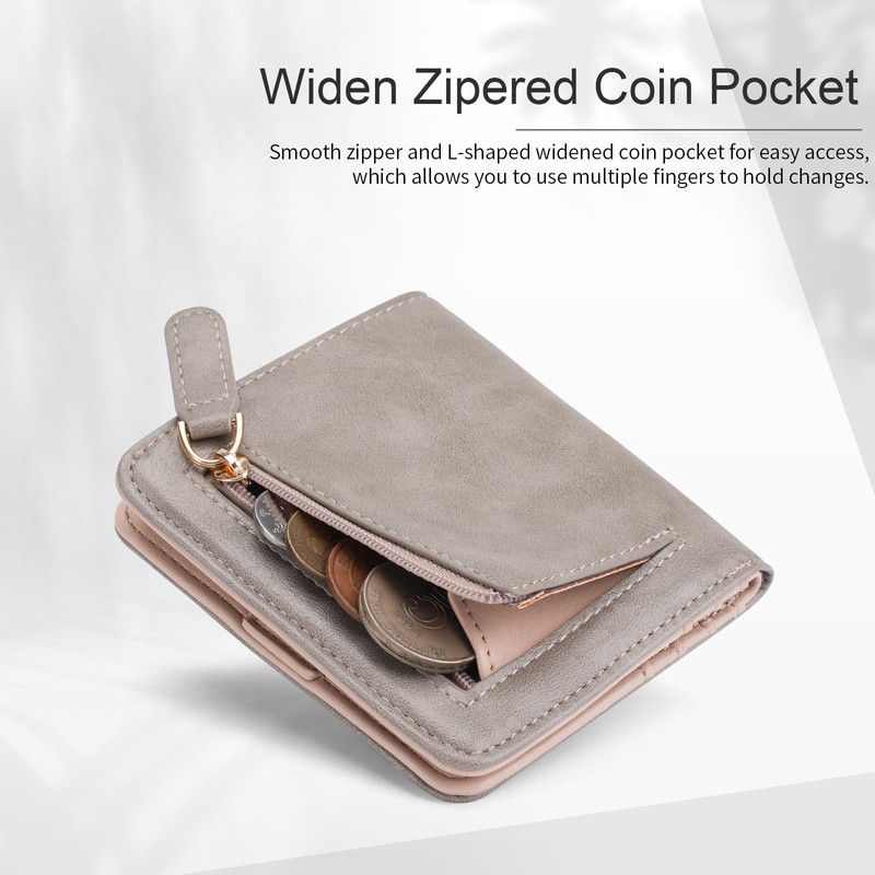 APHISON Womens Wallet, Slim Small Wallet for Women Men RFID