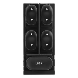 Power Master Window Switch Front Driver Side Window Lift Control Door Lock Switches Fit for Escort para Convertible Tracer OEM F4ZZ-14529-B, SDD-WSW008