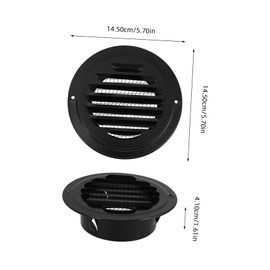 WHAMVOX Round Ceiling Vent Cover Stainless Steel Exhaust Vent Cover for Optimal Airflow Stylish Design for Home Office Versatile Installation for Walls and Ceilings