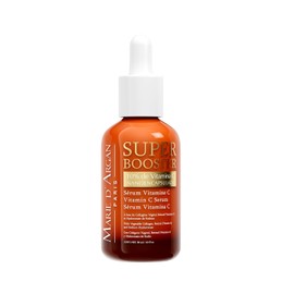 Marie D’Argan Súper Booster Sérum Facial Vitamina C Nanoencapsulada 10% Con Retinol, Ácido Hialurónico Y Colágeno Vegetal, 30 ml, Antimanchas, Antiedad, Ilumina, Hidrata Y Reafirma La Piel Del Rostro