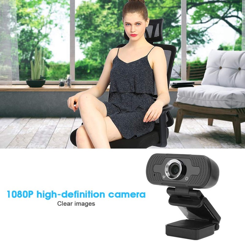 Desktop Webcam 11×9×6 Webcam Computer Camera with Microphone for Pc