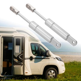 X AUTOHAUX 2 Pcs 4 Inch 15Ibs/67N Silver Tone Lift Supports Struts Shocks Gas Spring Universal for RV Car Truck Boat Window Cabinet Door Cover Lids