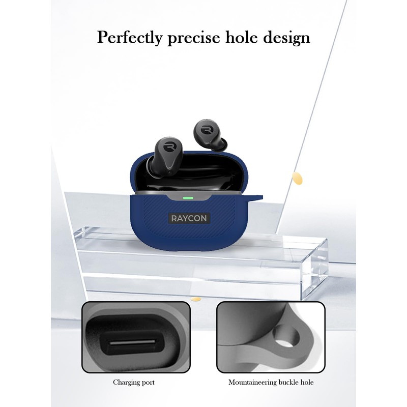 Case for Raycon Everyday Earbuds,Soft Protective,BOVUGAC Silicone Case Cover for