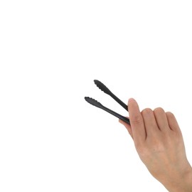 Idea Sekikawa BLACK TONGS SERIES Convenient Tongs, Black, SUS821L1, Tsubamesanjo, Made in Japan