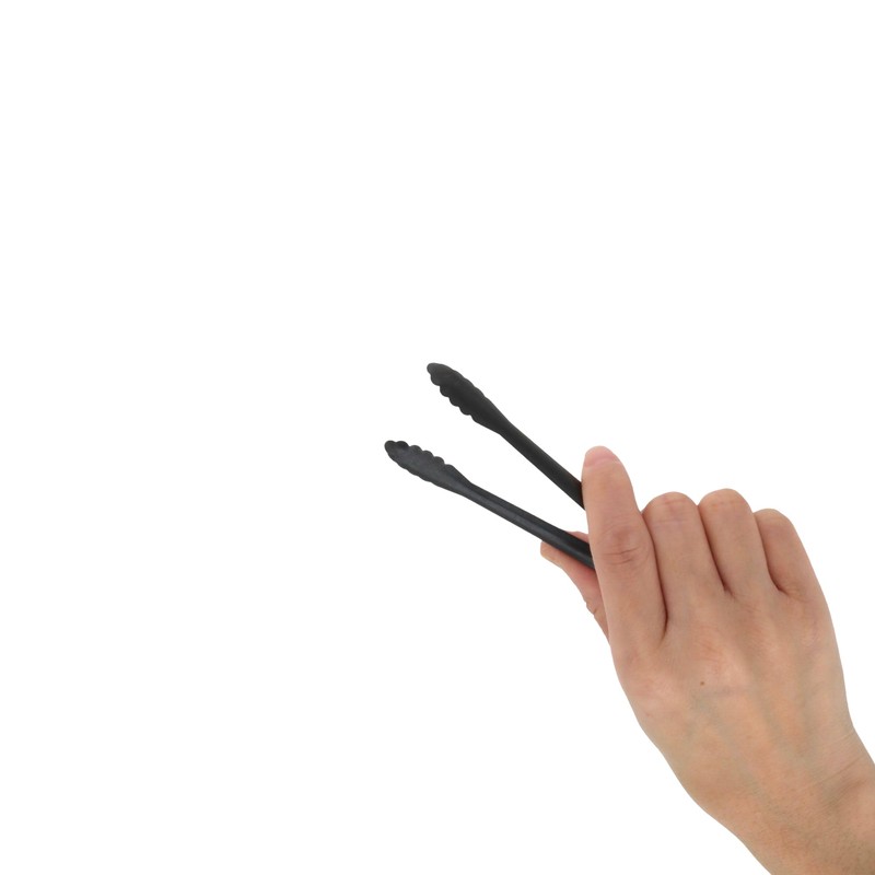 Idea Sekikawa BLACK TONGS SERIES Convenient Tongs, Black, SUS821L1, Tsubamesanjo,