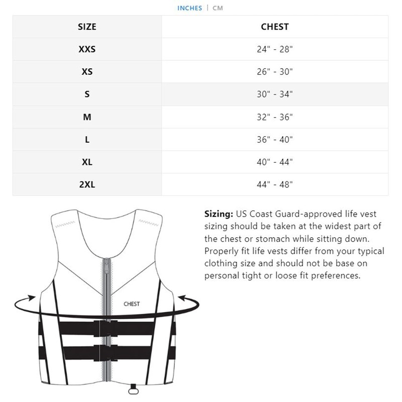 Jetpilot S.Bonifay Baller Neoprene Coast Guard Approved Life Jacket PFD