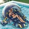 Sunikko X 3-in-1 Pool Floats with Canopy Cup Holder, Large