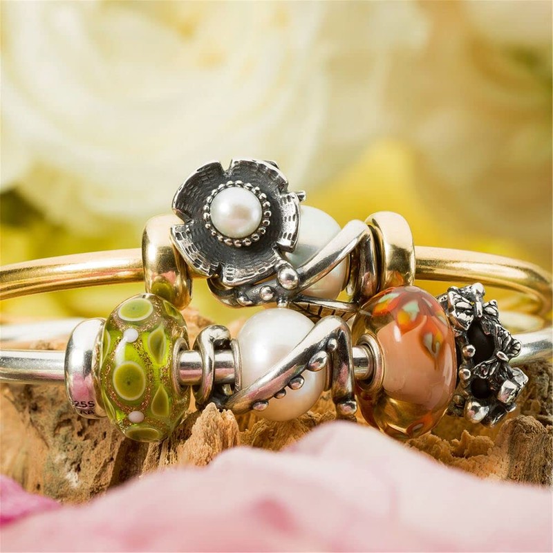 Trollbeads Hug of Buds Silver Bead, Sterling Silver, 0