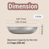 PEDAY 18/8 Stainless Steel Cat Bowls, Whisker Friendly, Human Grade,