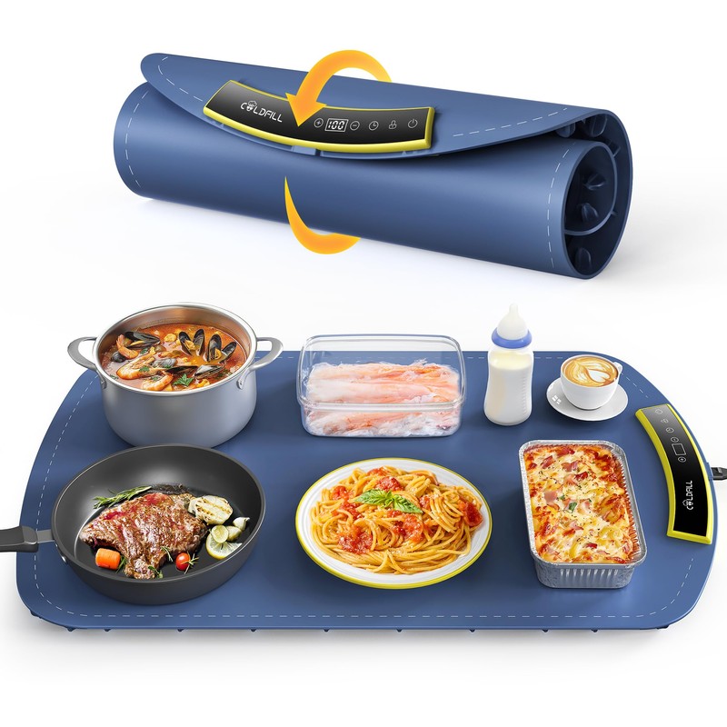Food Warming Mat - 5s Rapid Heating Electric Warming Tray