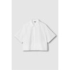 JAJU [JAJU] Women's Crisp Short-Sleeve Shirt_White