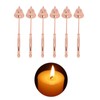 6pcs Candle Extinguisher Rose Gold Rotatable Bell Shaped Candle Extinguisher