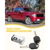 Hulyxayfave Ignition Switch Lock Cylinder with 2pcs Transponder Chip Keys