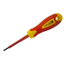Faithfull FAISDVDE40 VDE Screwdriver Slotted 4.0 x 100mm