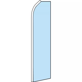 NeoPlex Solid Light Blue 2 1/2 ft X 11 1/2 ft Swooper Flag